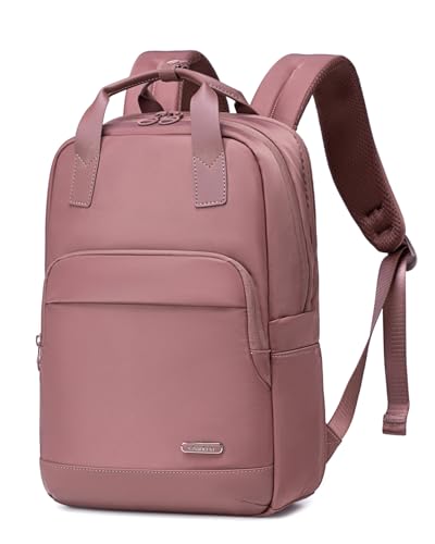 Chantria Stylish Backpack for Women 12L Small 14-inch Laptop Bag Water-resistant Skin-friendly Nylon 2 in 1 Backpack Handbag Multiple Pocket for Office Casual College